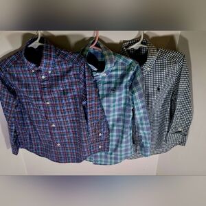 Ralph Lauren Blue and Green Button Down Shirt